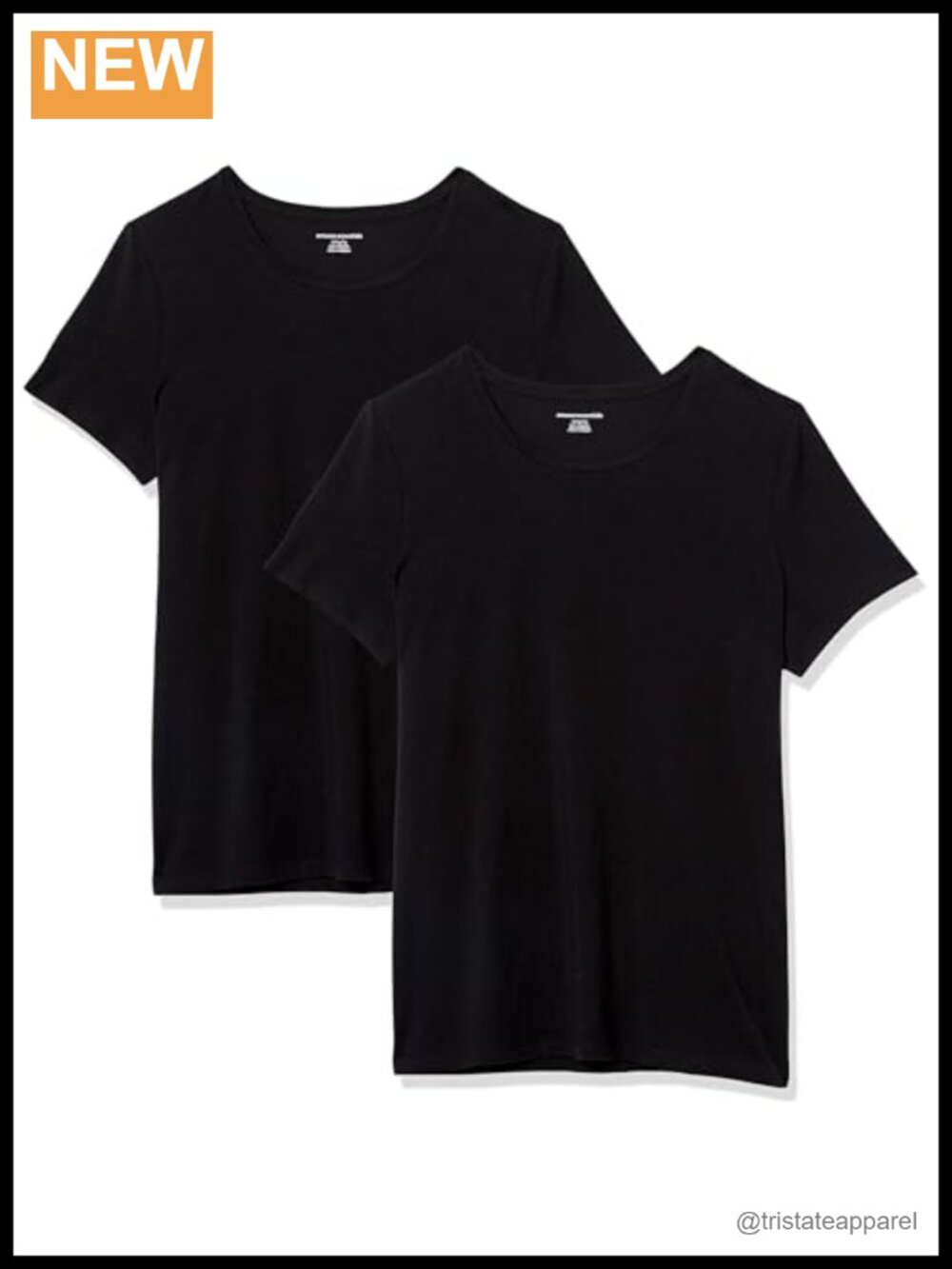 Women's Regular-Fit Short-Sleeve Crewneck T-Shirt Cotton Modal Blend Pack of 2